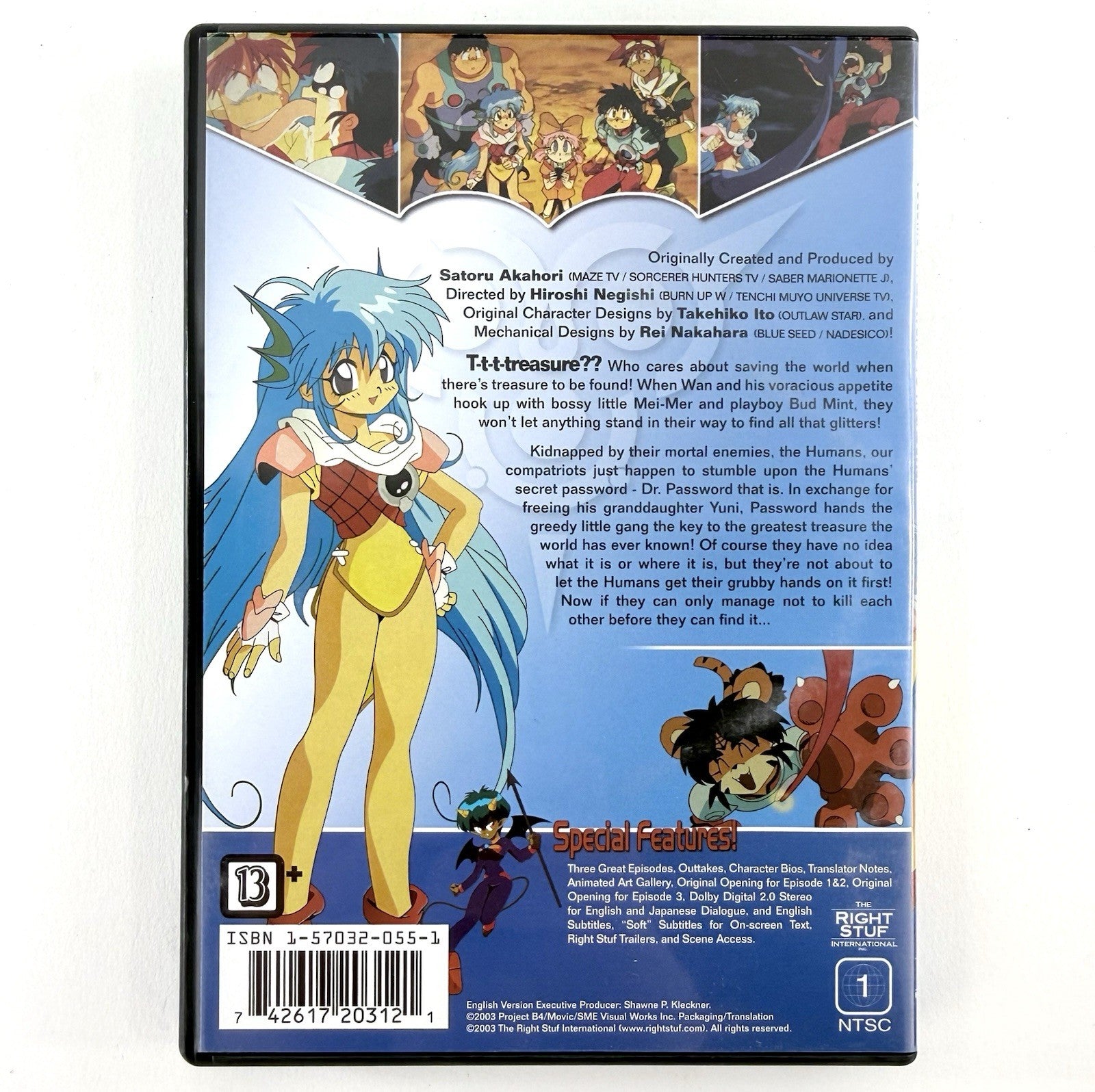 K.O. Beast Vol. 1: Password to Treasure (DVD, 2003) Sub/Dub Anime - Tested