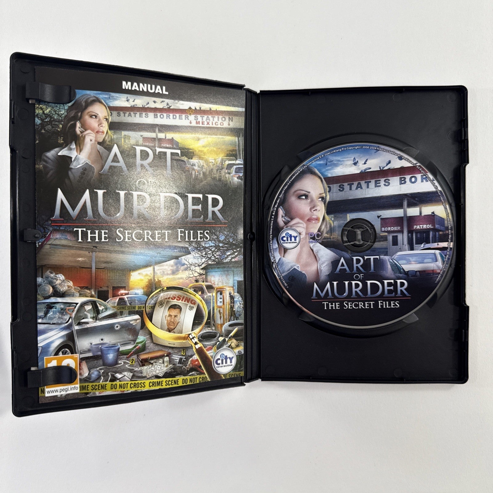 Art Of Murder: The Secret Files (PC CD, 2010) Game Case Manual Sleeve - Untested