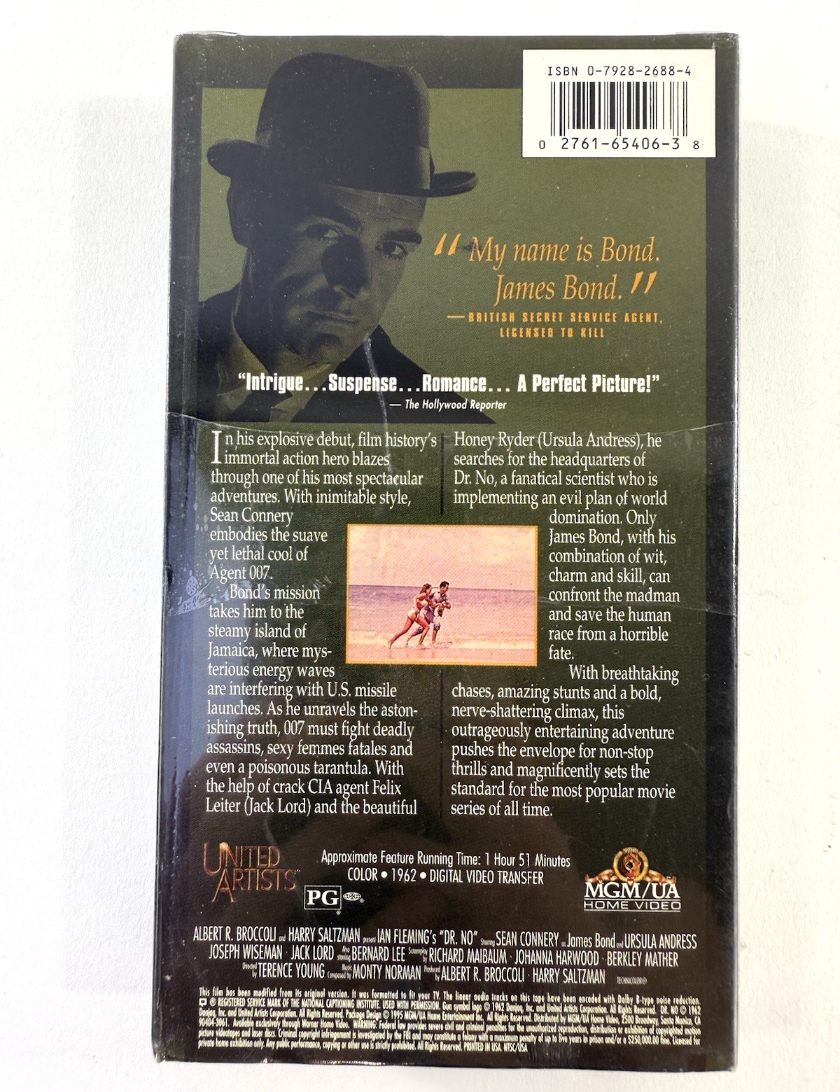 Dr. No (VHS, 1995) New, Factory, Sealed - Sean Connery 007 James Bond Film