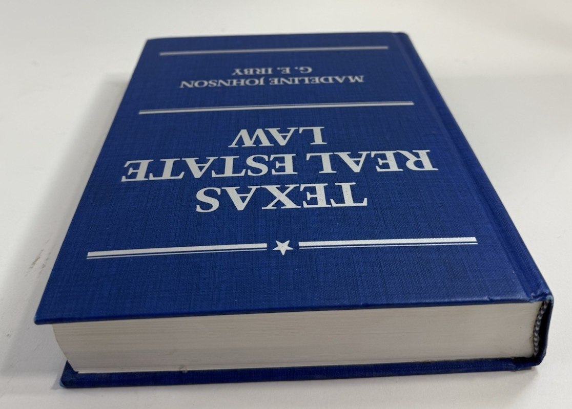 Texas Real Estate Law by Madeline Johnson/G. E. Irby (Hardcover, 1988)