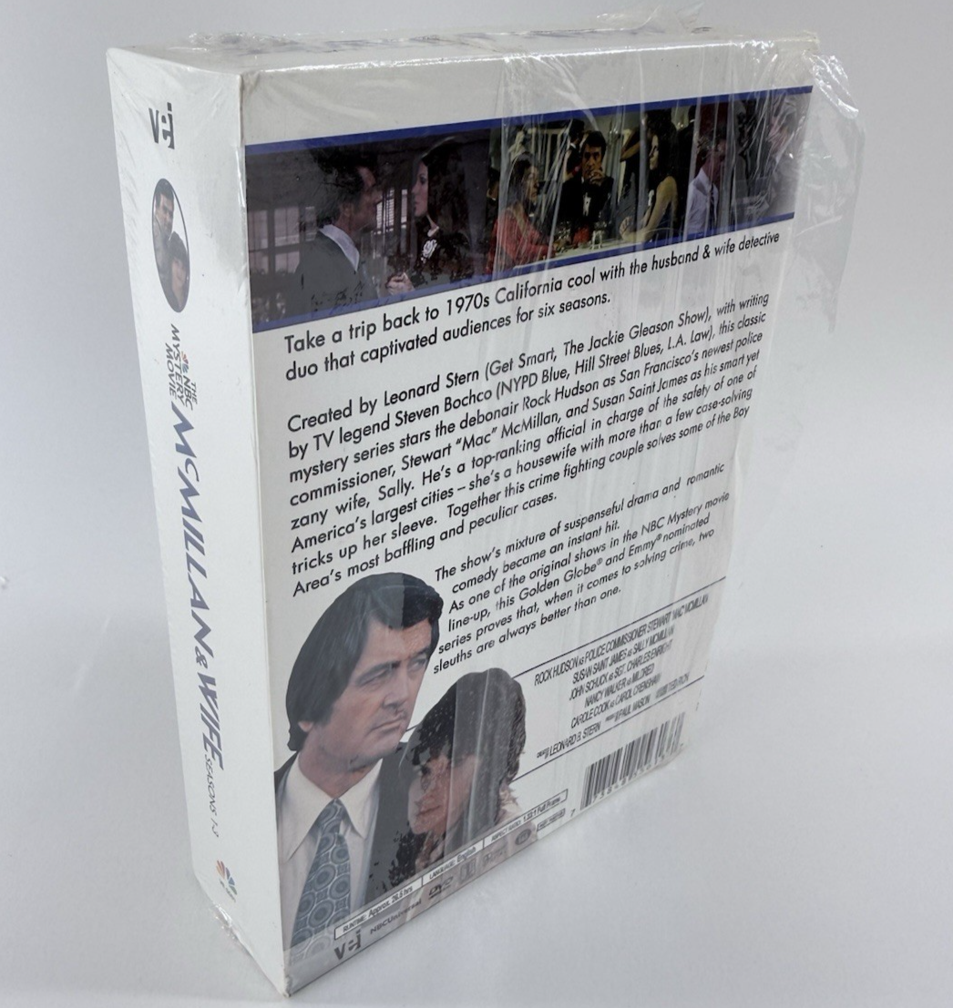 McMillan & Wife: Seasons 1-3 (DVD Box Set, 2013) Rock Hudson -Tested and Working