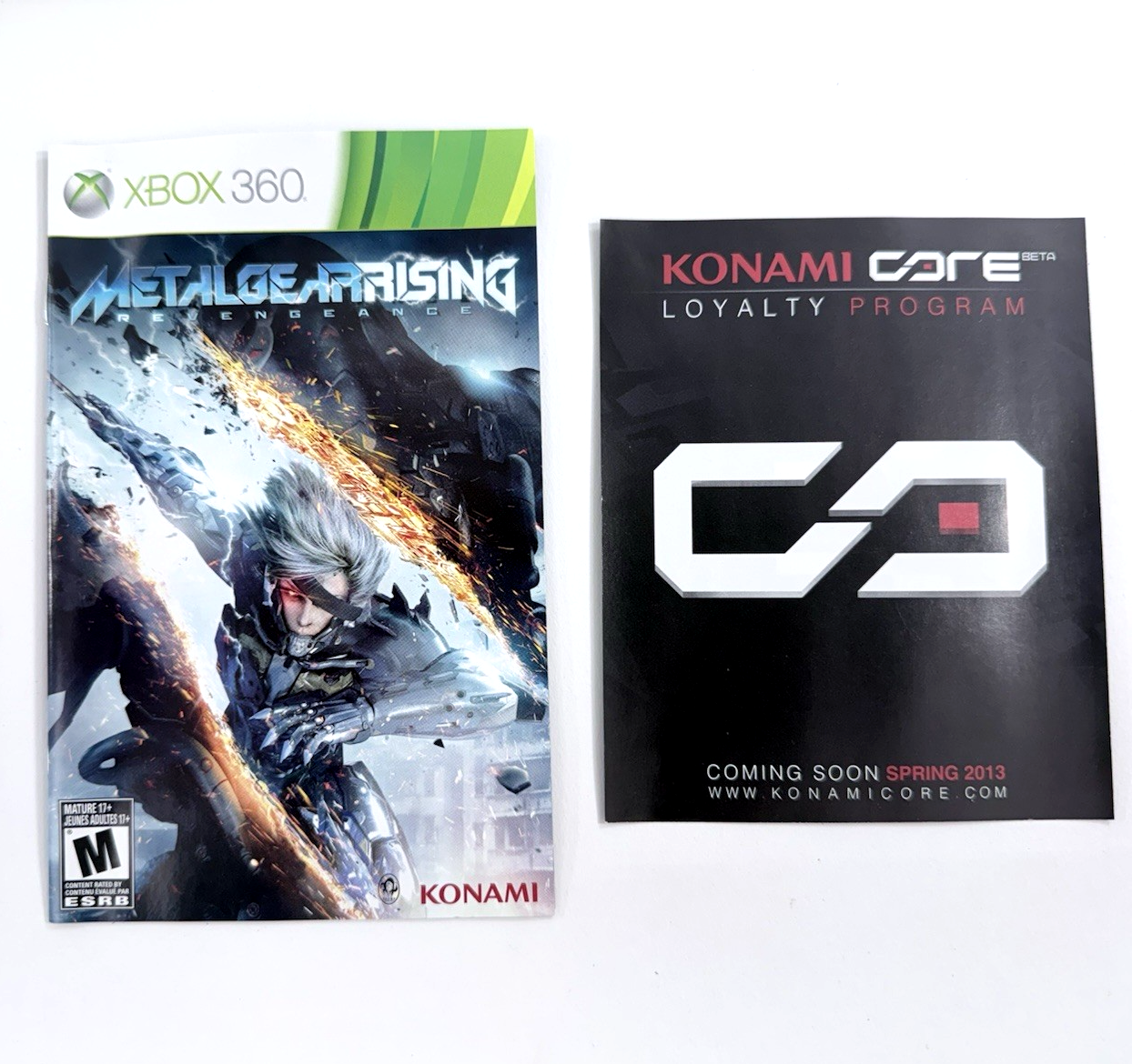 Metal Gear Rising: Revengeance (Xbox 360, 2013) Game Case Manual Insert - Tested