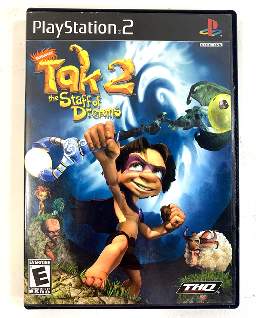 Tak 2: The Staff of Dreams (Sony PlayStation 2, 2004) Game and Case - Tested