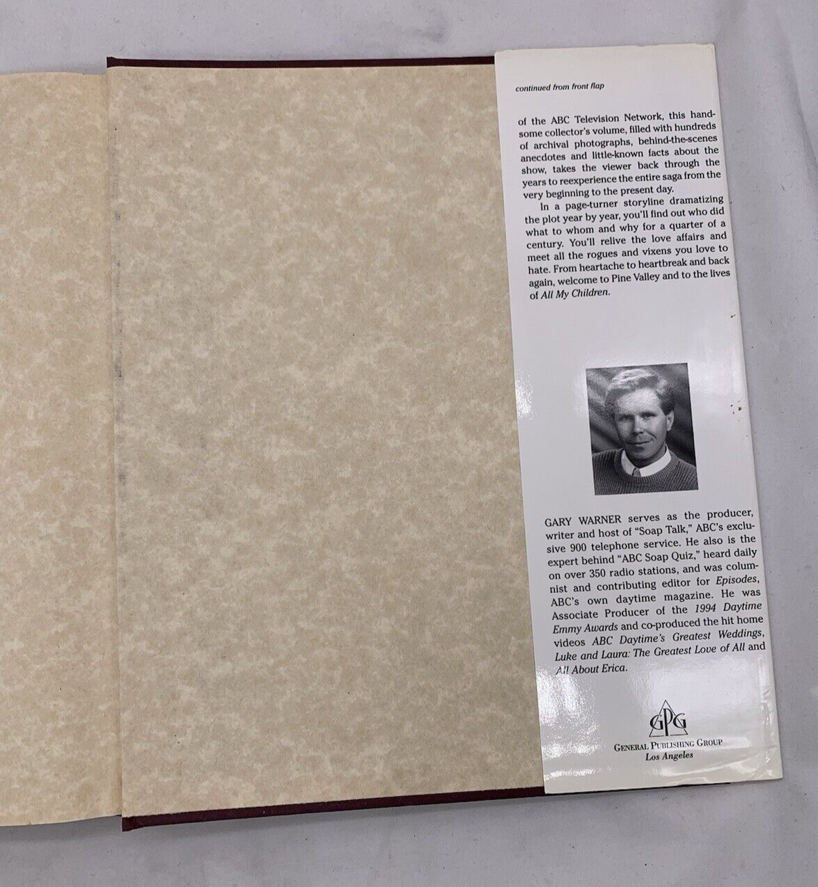 All My Children: The Complete Family Scrapbook by Gary Warner (Hardcover, 1994)