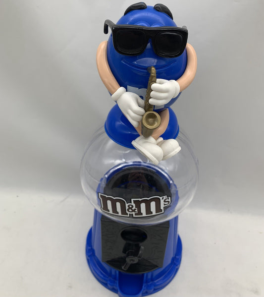 M&M's 12" Blue M&M Playing Saxophone Candy Dispenser
