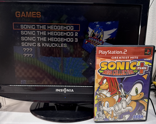 Sonic Mega Collection Plus (Sony PlayStation 2, 2004) Game Case Manual - Tested
