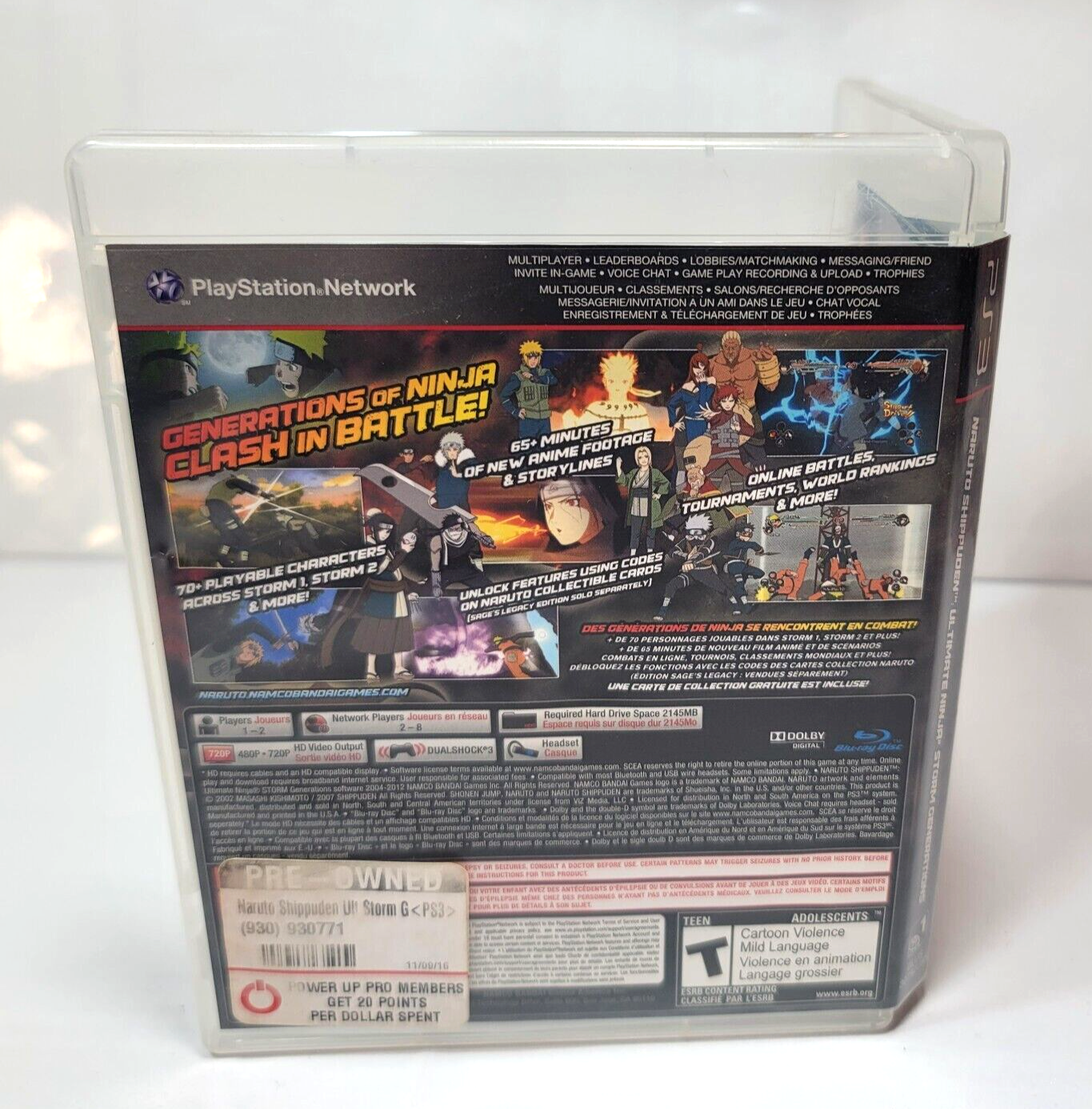 Naruto Shippuden Ultimate Ninja Storm Generations (PlayStation 3, 2012) Complete