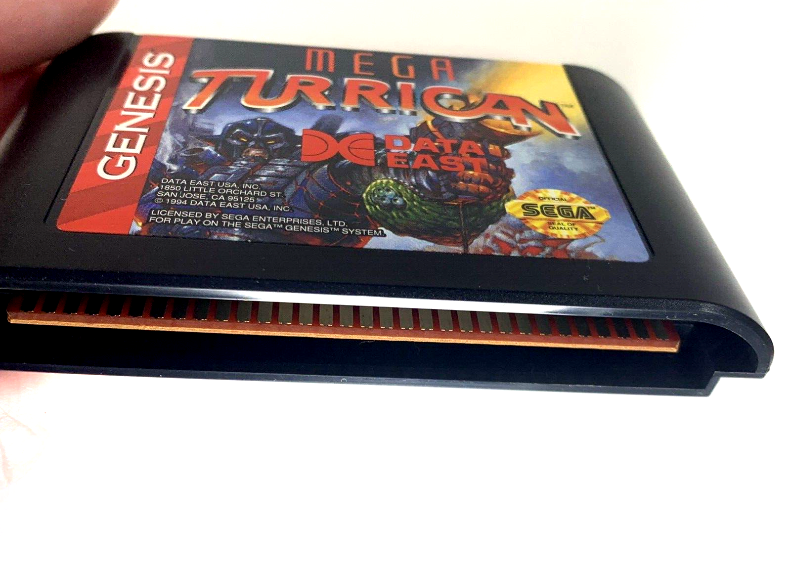 Mega Turrican (Sega Genesis, 1994) Game Case Manual Registration - Tested