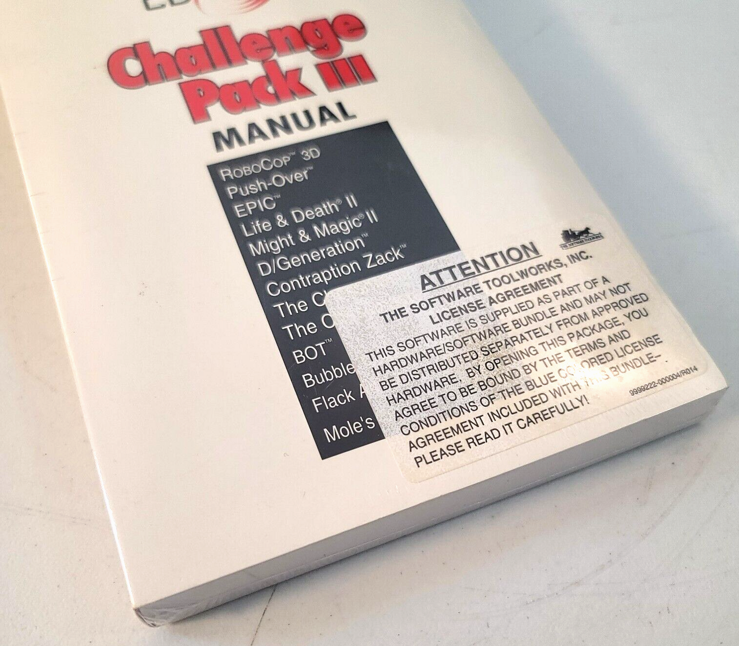 CD-ROM Challenge Pack III (Software Toolworks, 1993) Factory Sealed PC