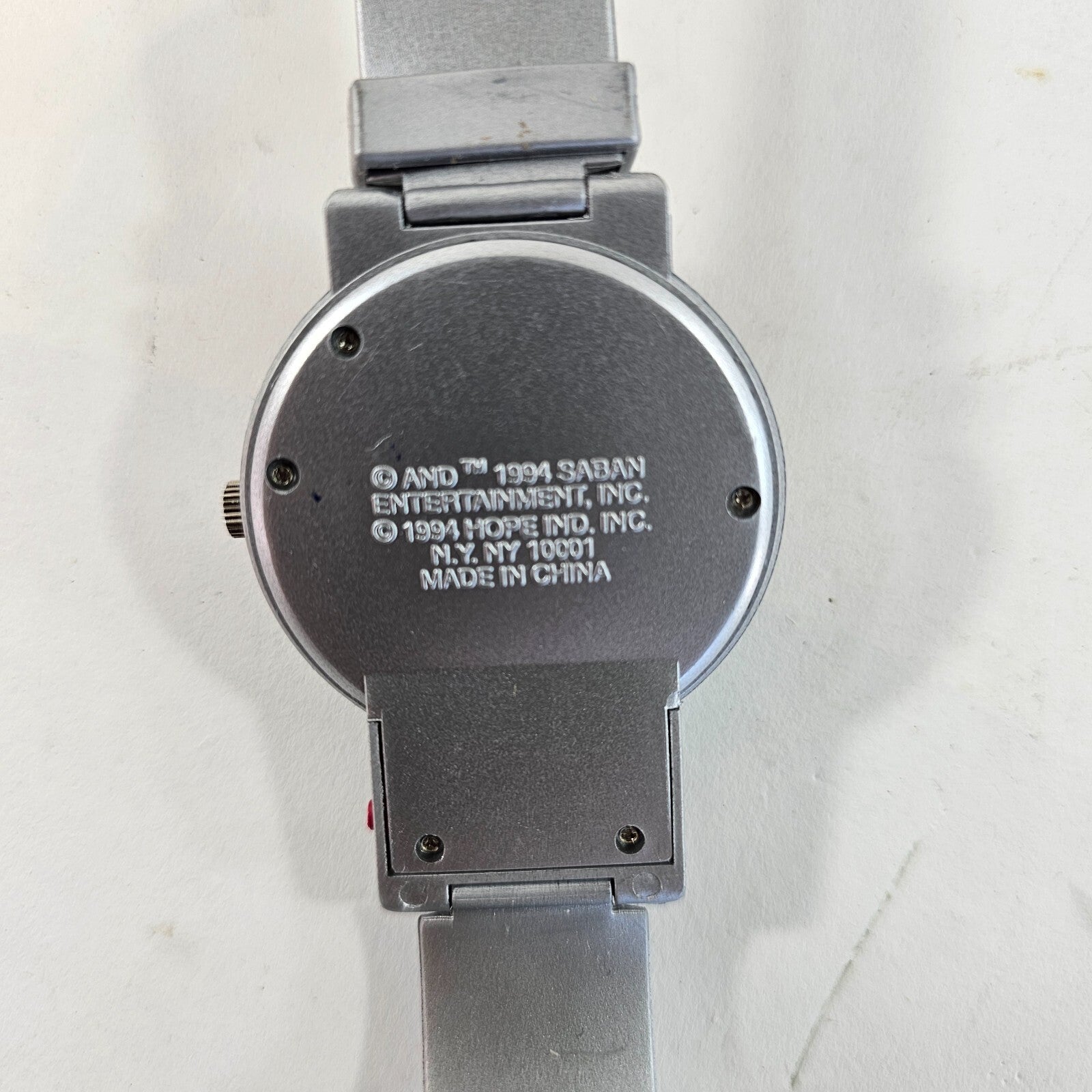 Saban 1994 Mighty Morphin' Power Rangers Red Ranger Watch and Collector Tin