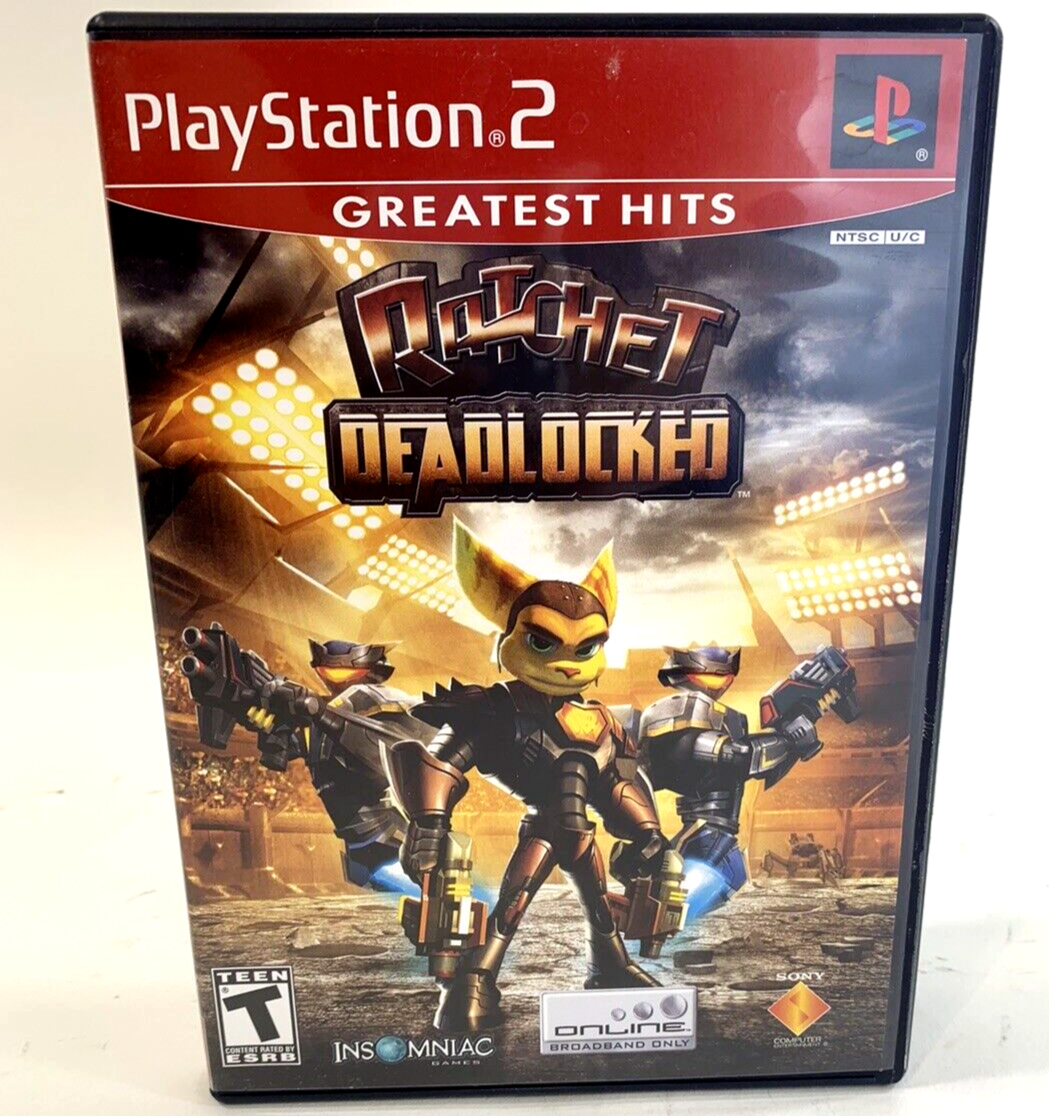 Ratchet: Deadlocked (Sony PlayStation 2, 2005) Game Case Manual - Tested