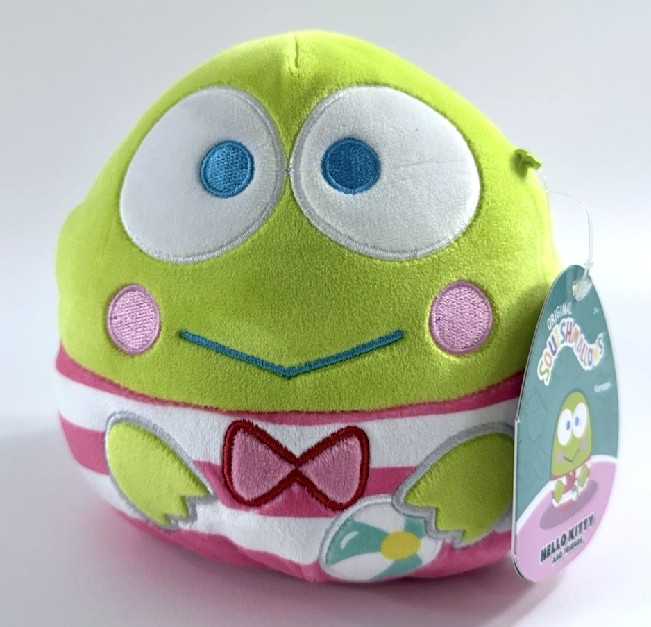 Sanrio Hello Kitty Squishmallows 6" Keroppi w Beach Ball Plush with Tags