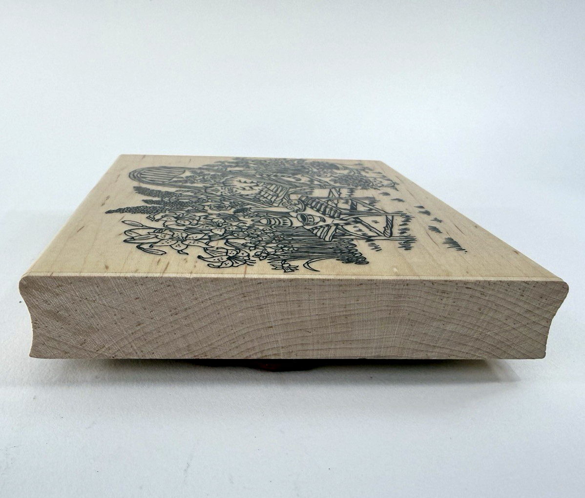 Embossing Arts Co. 1996 276-S Cat Nap Wood Mounted Large Rubber Stamp