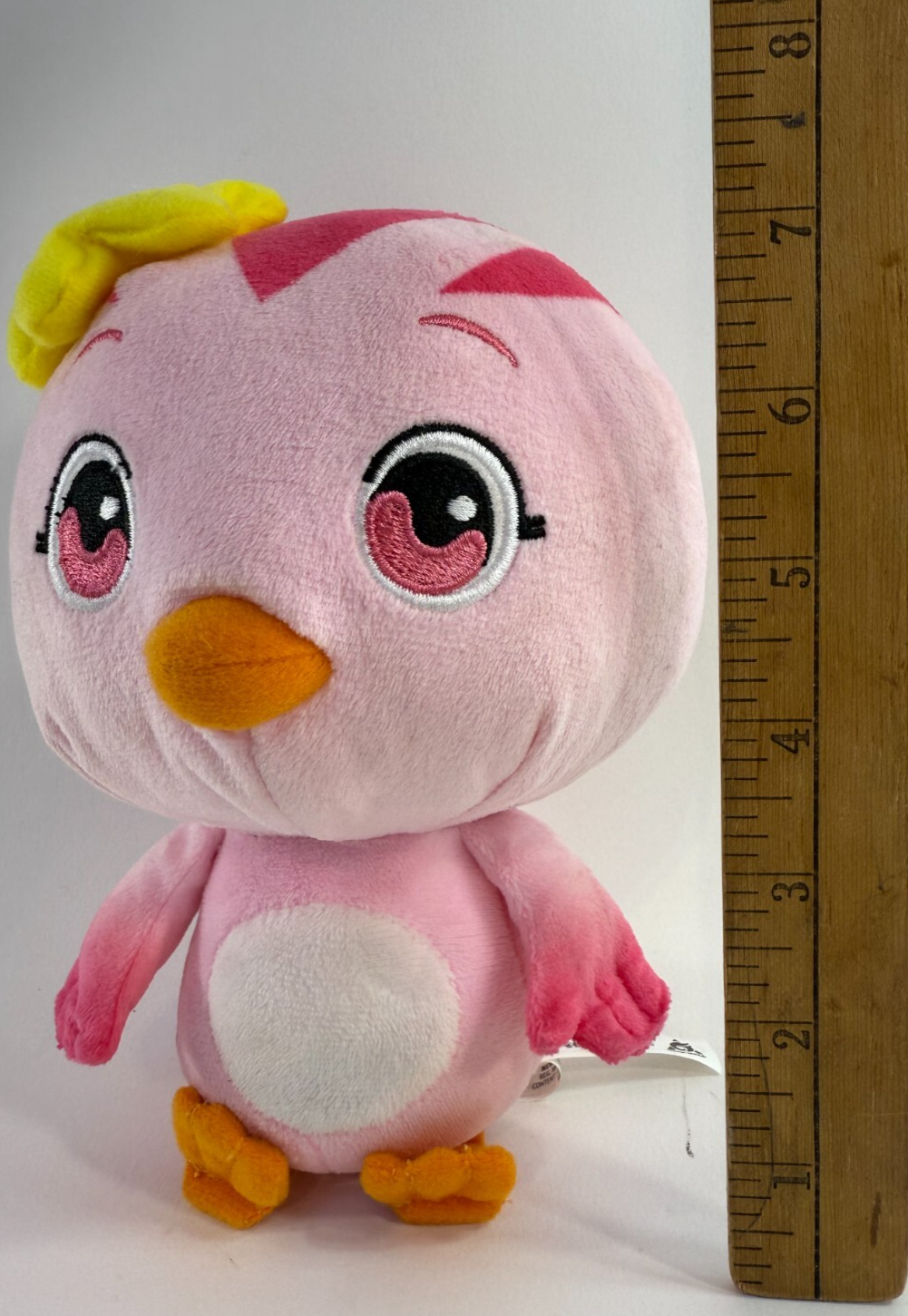 Alpha Group 2019 Katuri 8" Duri Pink Bird Plush - Korean Animation