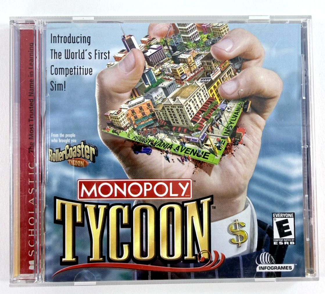 Monopoly Tycoon (PC CD, 2001) Windows 95/98/ME - Tested and Working