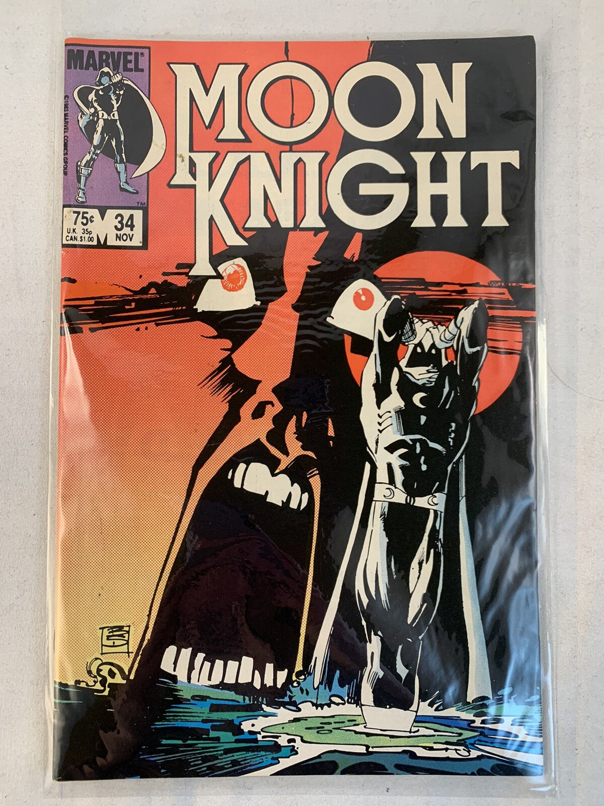 MOON KNIGHT #30 31 32 33 34 (Marvel Comics 1983) Mid Grade Vintage Comics