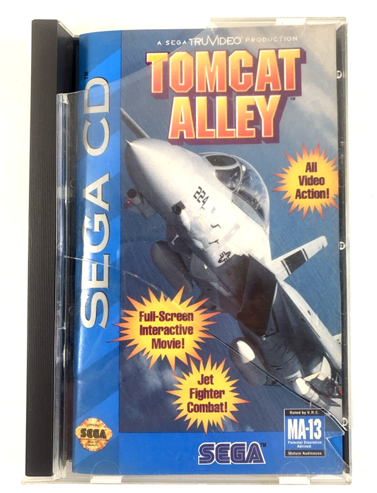 Tomcat Alley (Sega CD, 1994) Game Case Manual - Tested and Working - Read