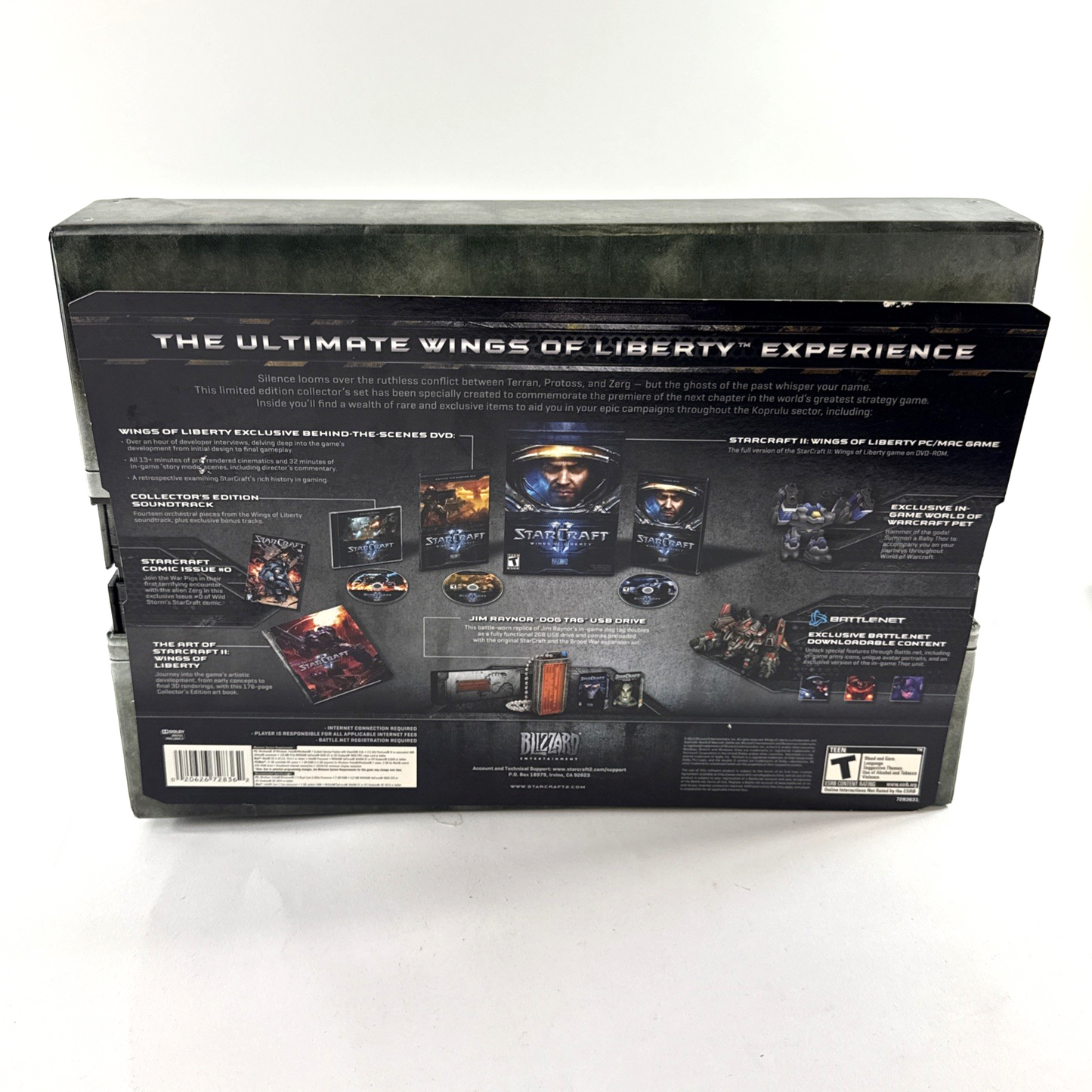 StarCraft II: Wings of Liberty -- Collector's Edition (Windows/Mac PC) Complete