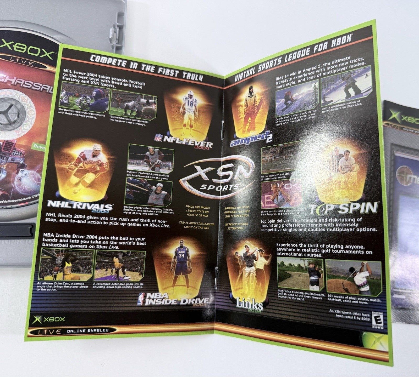 MechAssault (Microsoft Xbox, 2002) Game Case Manual Insert - Tested - Read