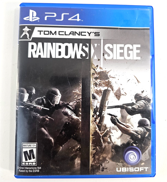 Tom Clancy's Rainbow Six Siege (PlayStation 4, 2015) Game and Case - Tested