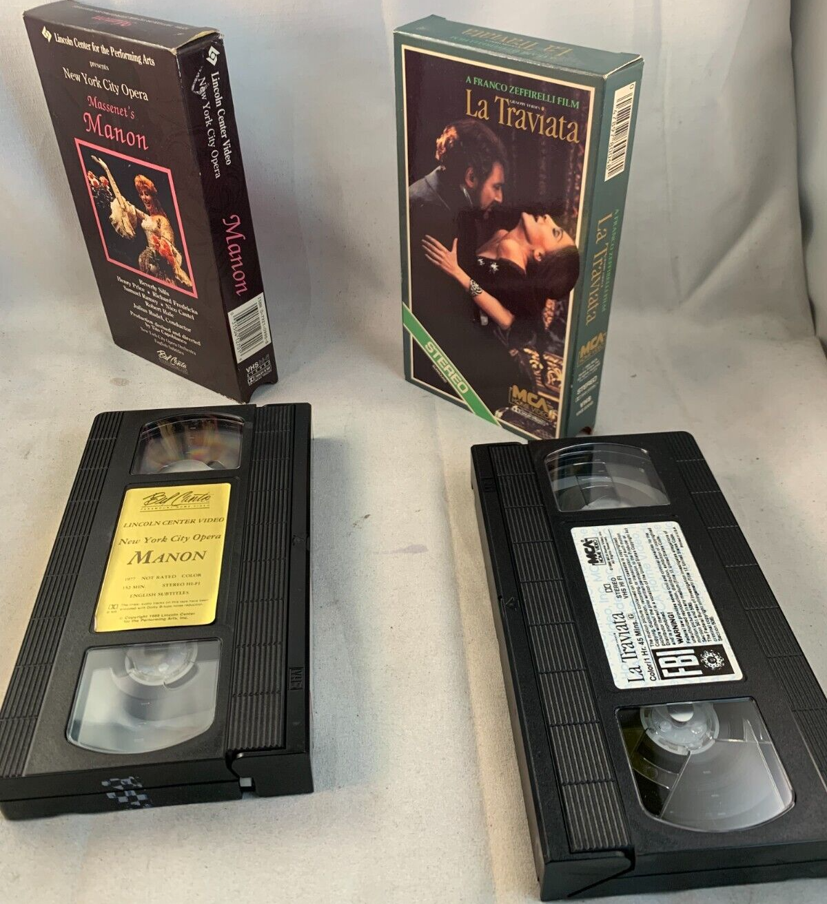 Cats (VHS Musicals bundle) Madama Butterfly, Don Giovanni, Tosca, Manon, +2