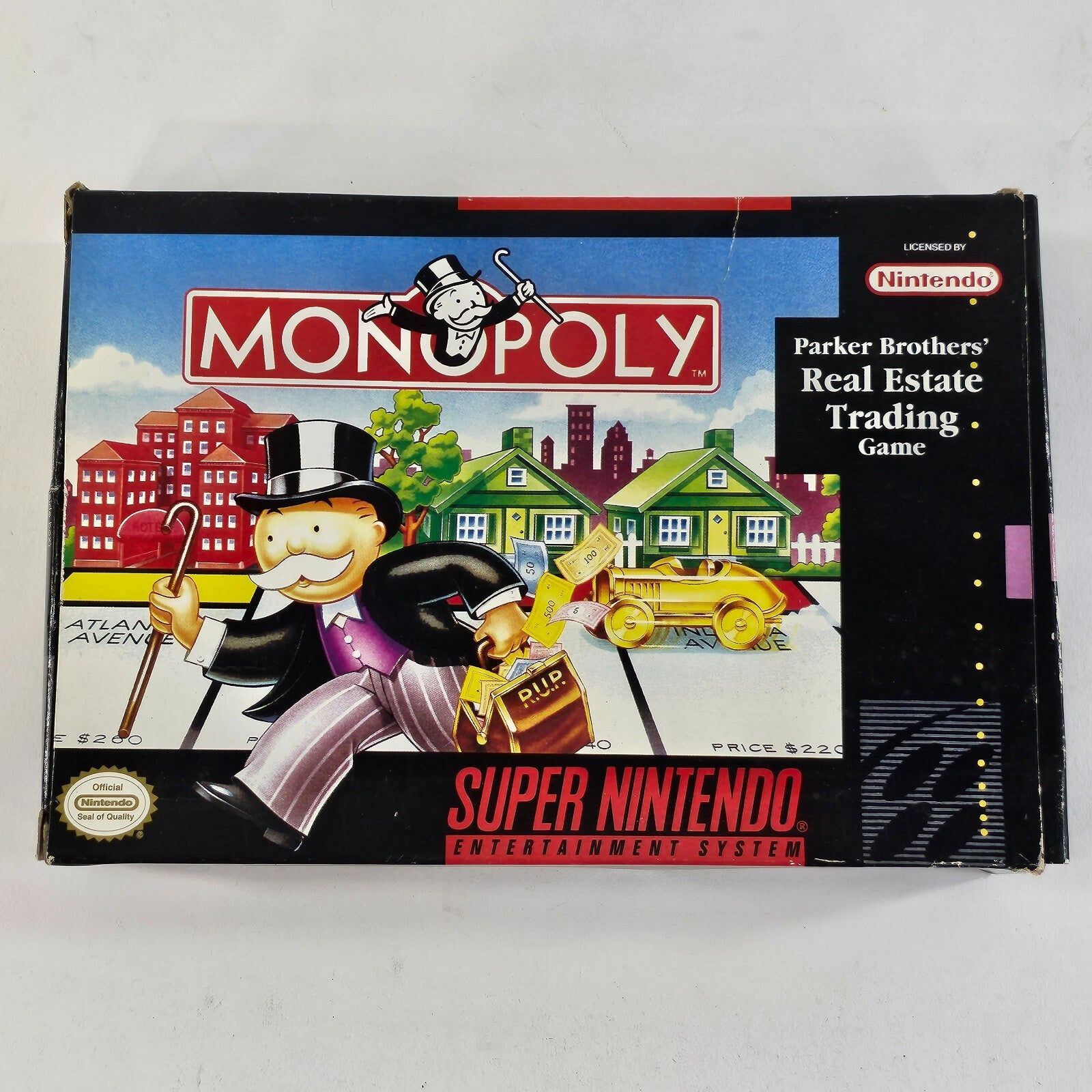 Monopoly (Super Nintendo | SNES, 1992) Box Manual and Insert
