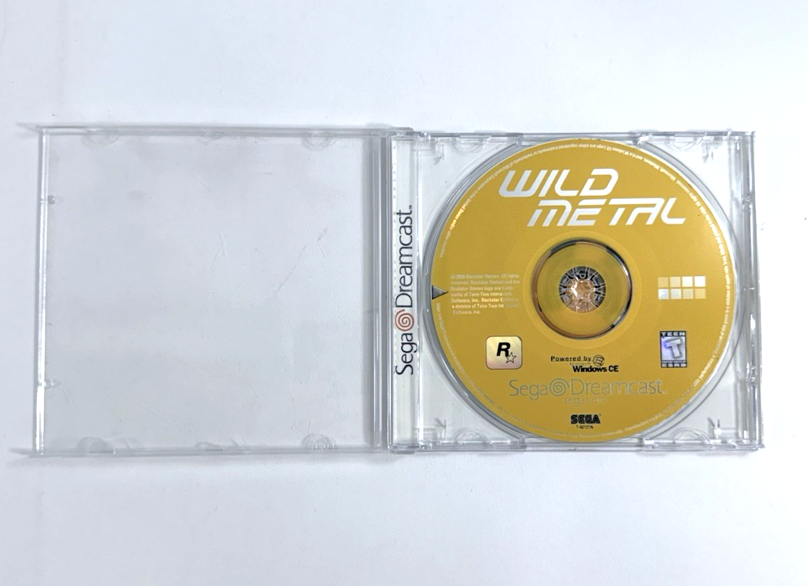Wild Metal (Sega Dreamcast, 2000) Game and Case - Tested and Working