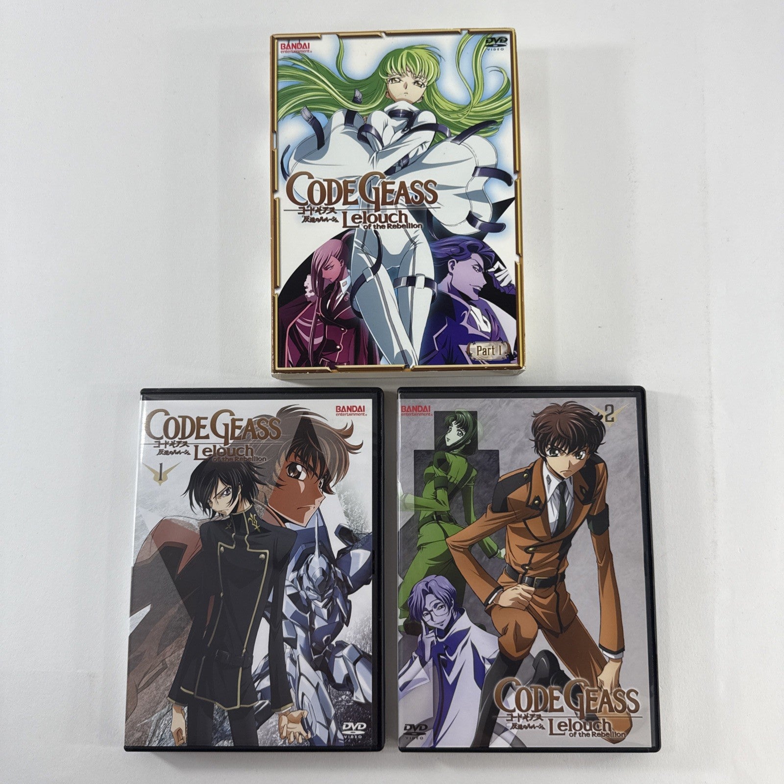 Code Geass: Lelouch of the Rebellion - Part 1 (DVD, 2008, 2-Disc Set) - Tested