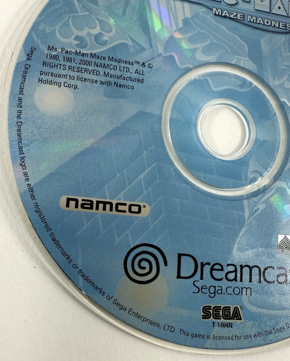 Ms. Pac-Man: Maze Madness (Sega Dreamcast, 2000) Game Disc - Tested and Working