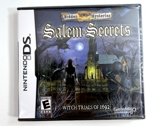 Hidden Mysteries: Salem Secrets - Witch Trials of 1692 (Nintendo DS, 2010) New