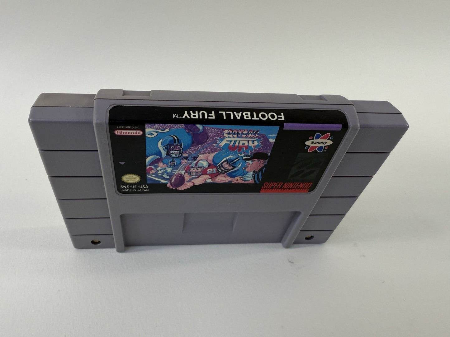 Football Fury (Super Nintendo, 1993) Game Cartridge - Tested and Working