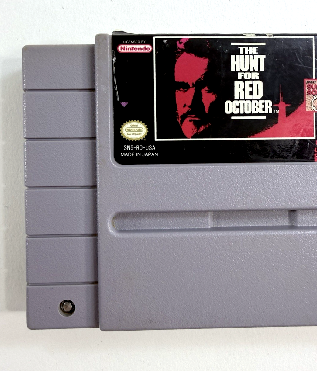 The Hunt for Red October (Super Nintendo, 1993) Game Cartridge - Tested