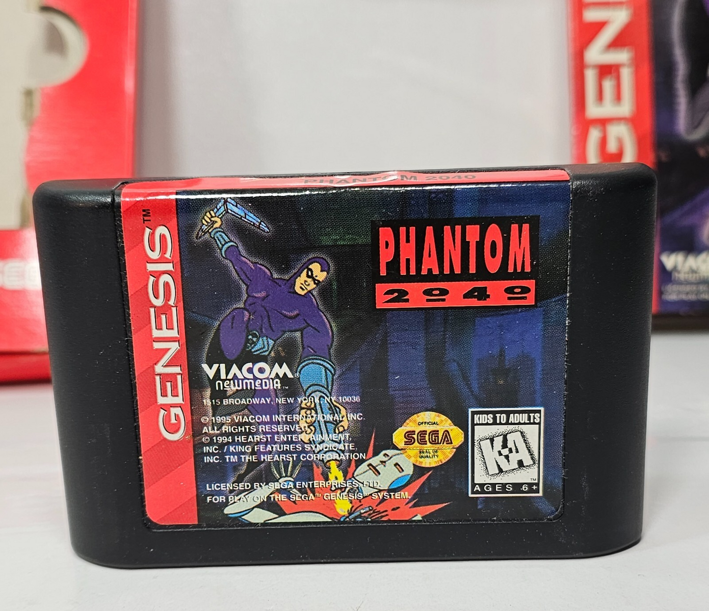 Phantom 2040 (Sega Genesis, 1995) Game, Box, Manual - Tested and Working