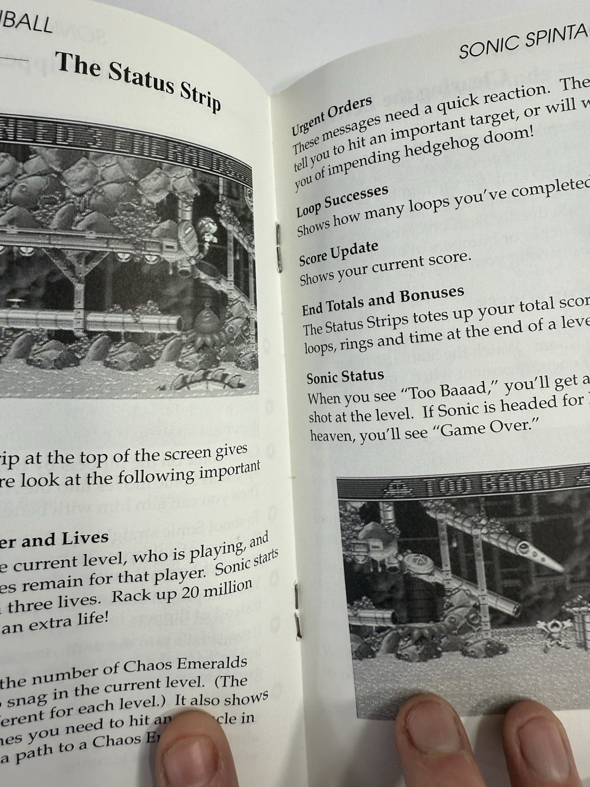 Sonic Spinball (Sega Genesis, 1993) Game Case Manual - Tested and Working