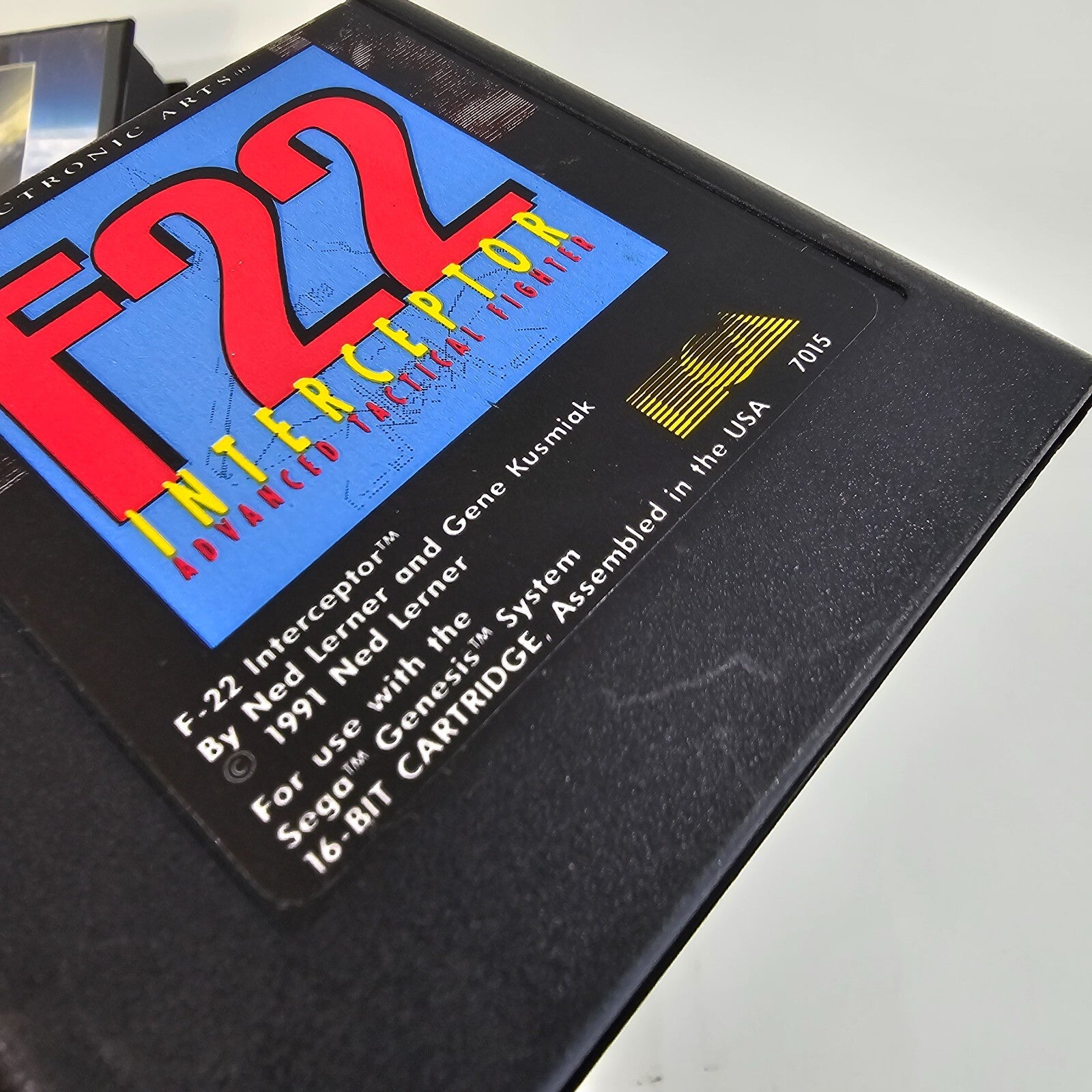 F22 Interceptor (Sega Genesis, 1991) Game and Case - Tested