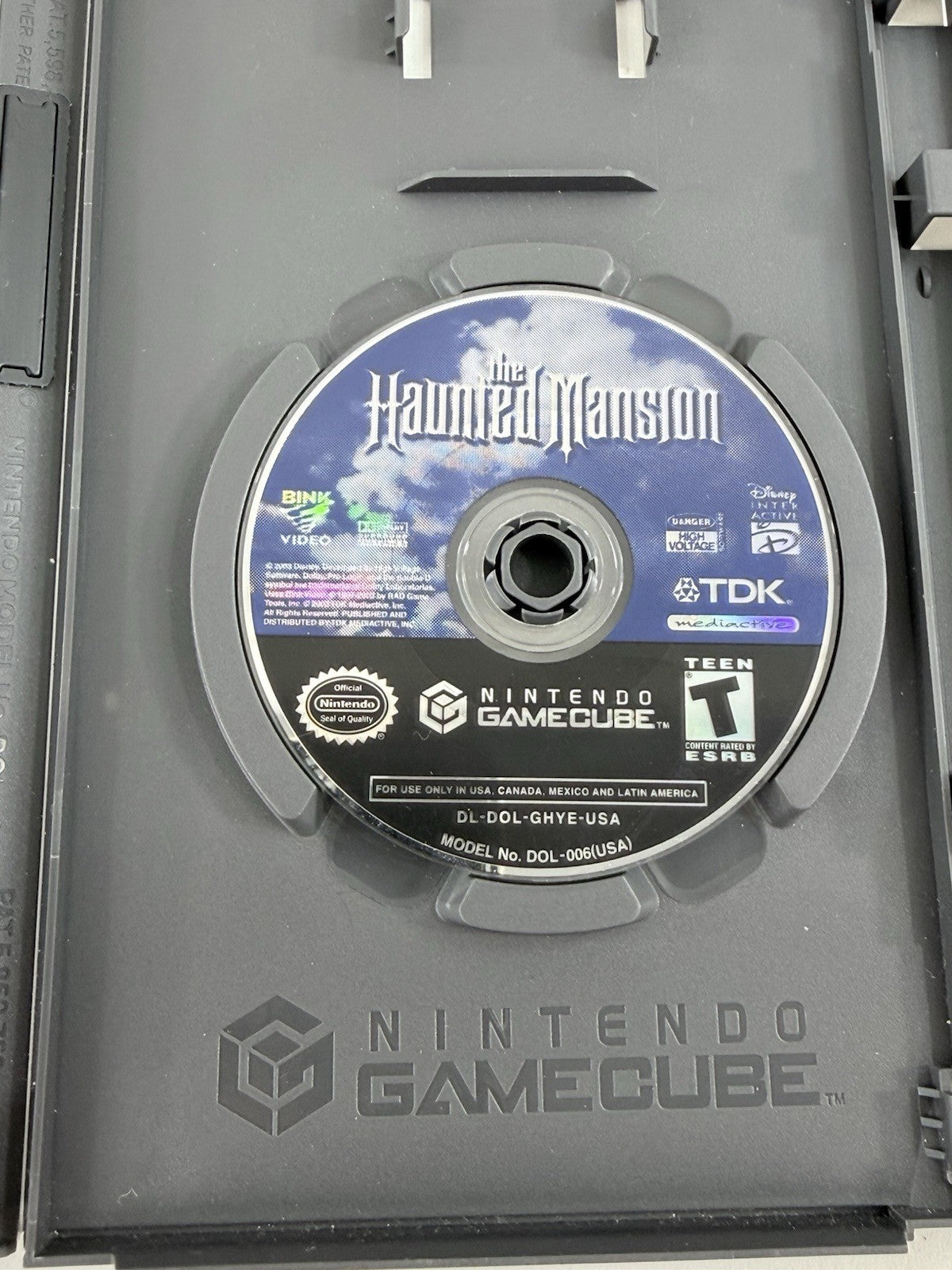 Disney's The Haunted Mansion (GameCube, 2003) Game Case Manual Reg. Card Insert