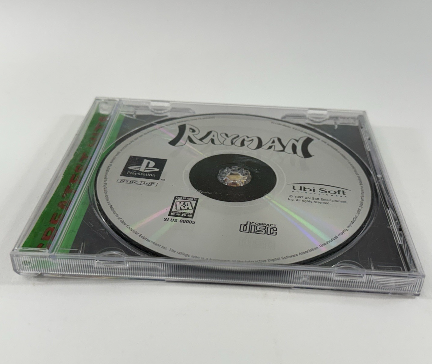 Rayman (Sony PlayStation 1, 1995) Game And Case - No Manual - Tested