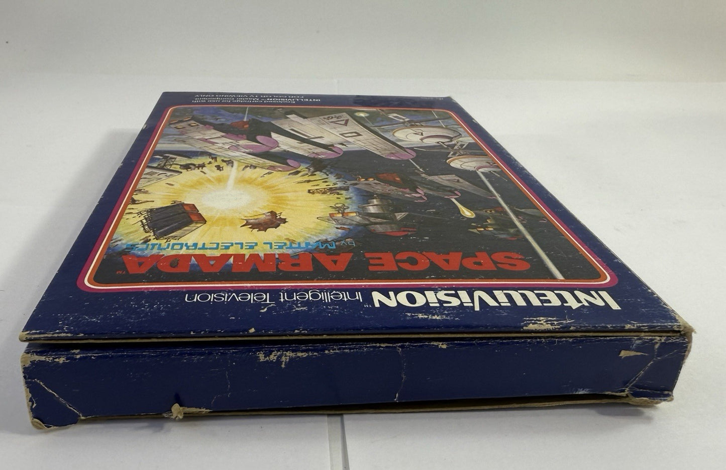 Space Armada (Intellivision, 1981) Game, Box, Manual, Overlays -Tested & Working