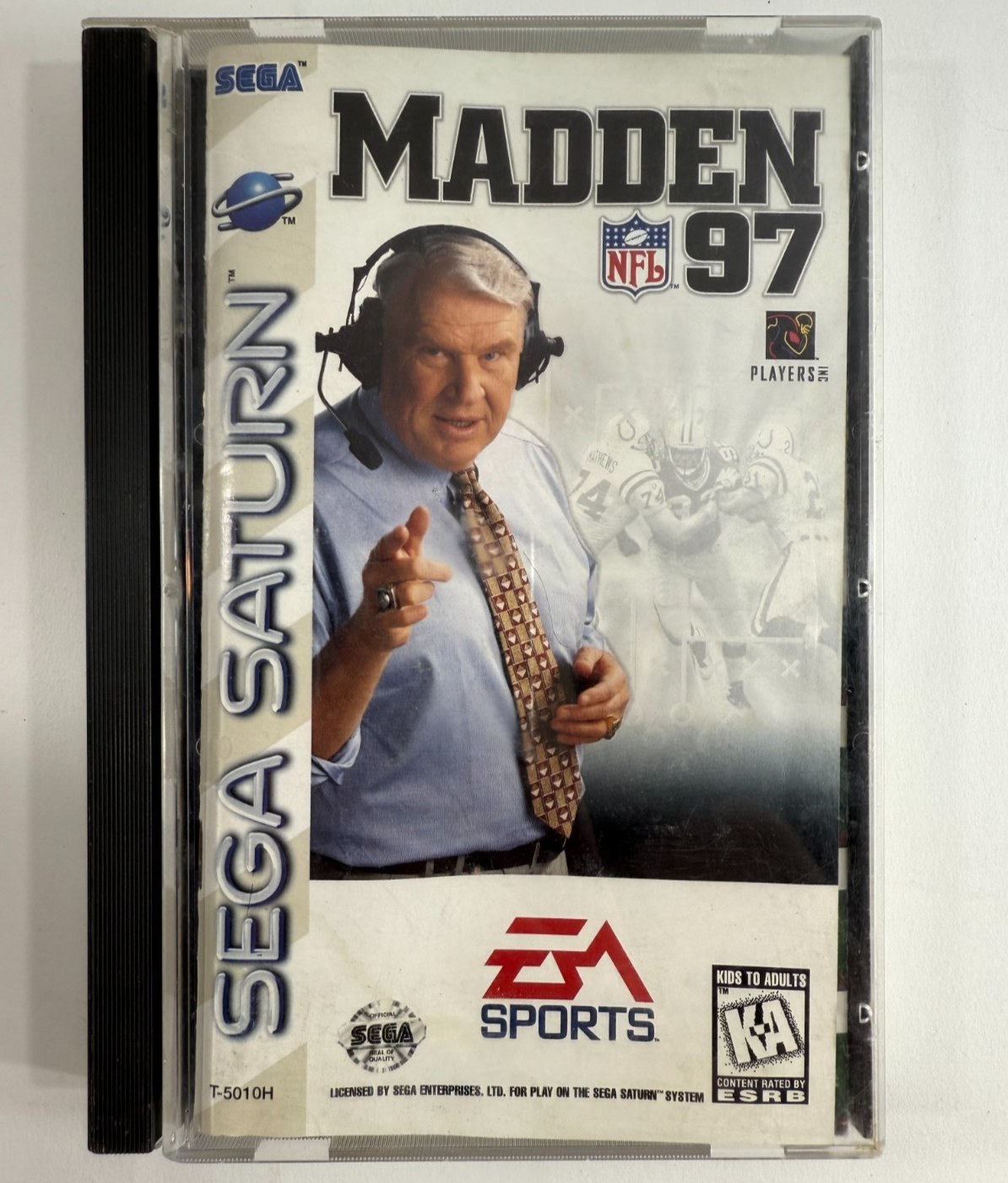 Madden NFL 97 (Sega Saturn, 1996) Game Case Manual Poster Insert - Tested