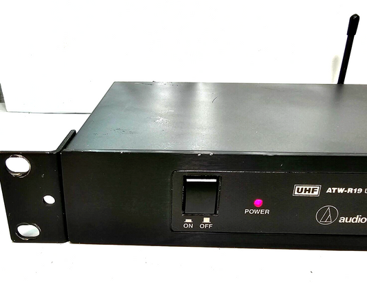 Audio Technica ATW-R19 UHF Diversity Receiver with Rackmount and Antenna -