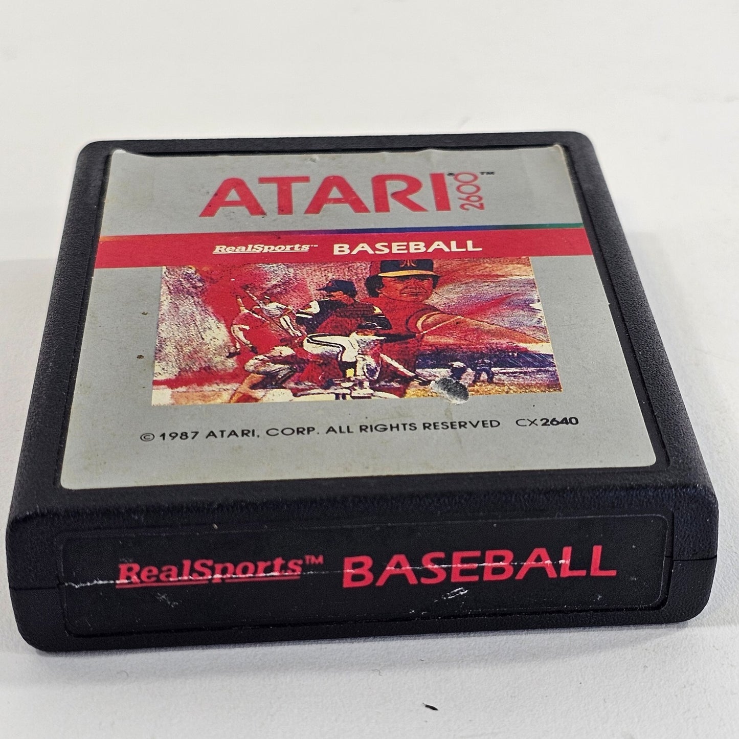 RealSports Baseball (Atari 2600, 1987) Game Cartridge - Tested and Working