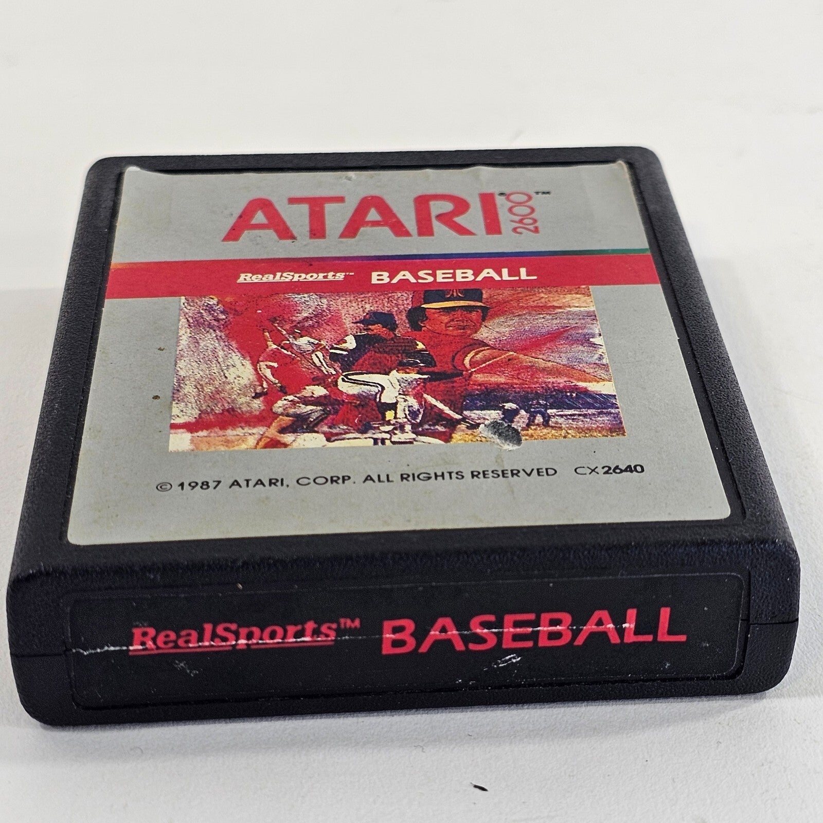 RealSports Baseball (Atari 2600, 1987) Game Cartridge - Tested and Working