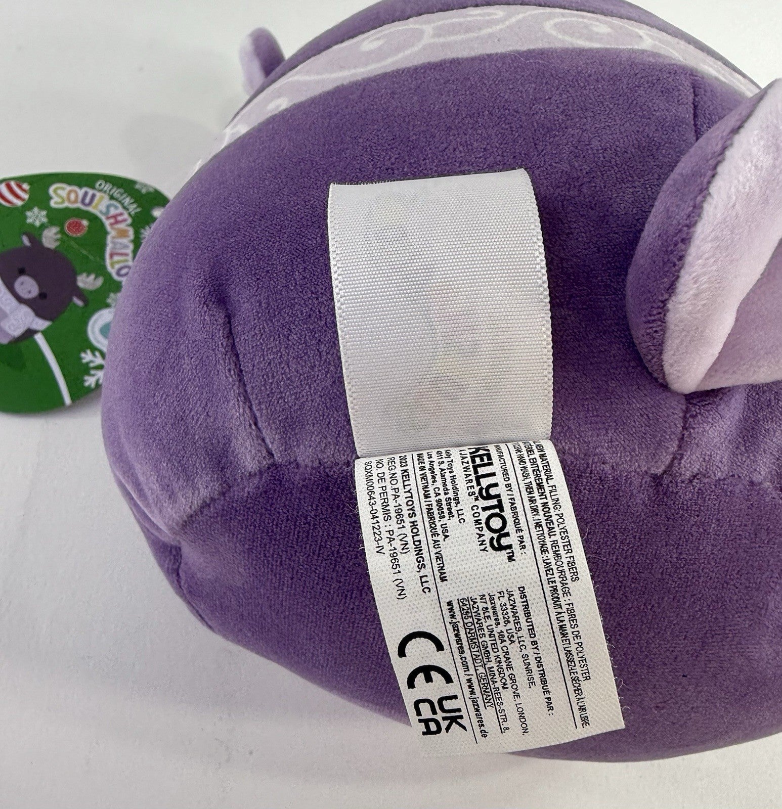 Squishmallows 7.5" Markina Purple Holiday Moose With Tags