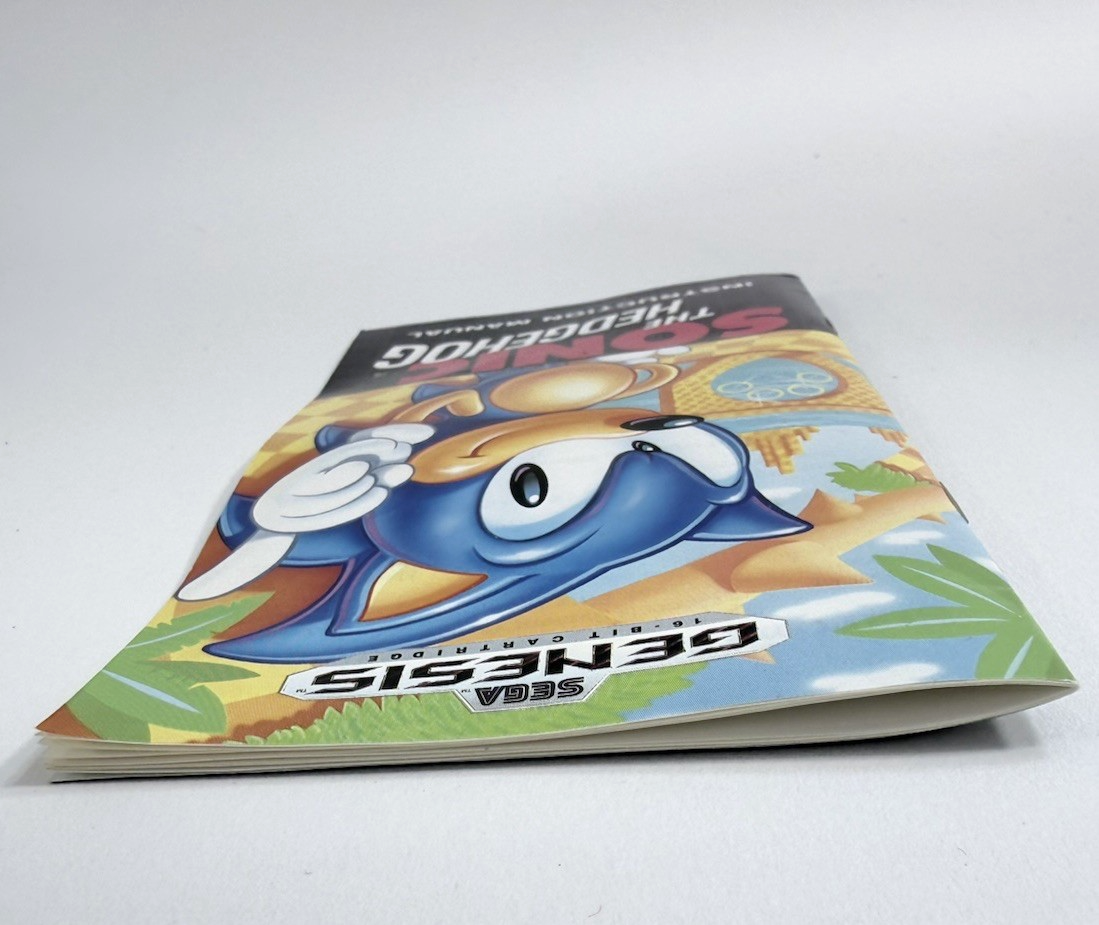 Sonic The Hedgehog (Sega Genesis, 1991) Original Retail Case & Manual - No Game