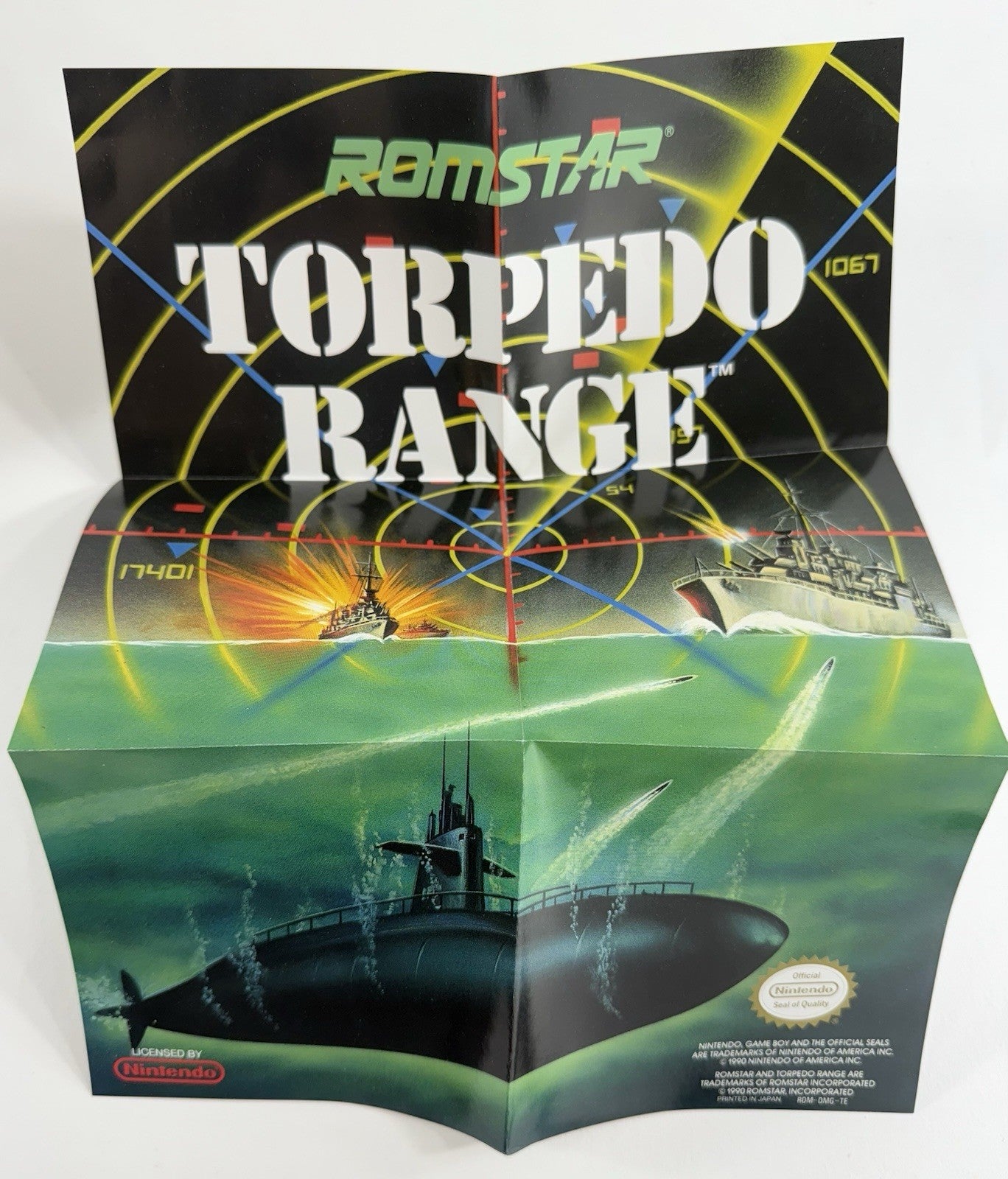 Torpedo Range (Nintendo Gameboy, 1994) Game, Box, Manual, Inserts - Tested