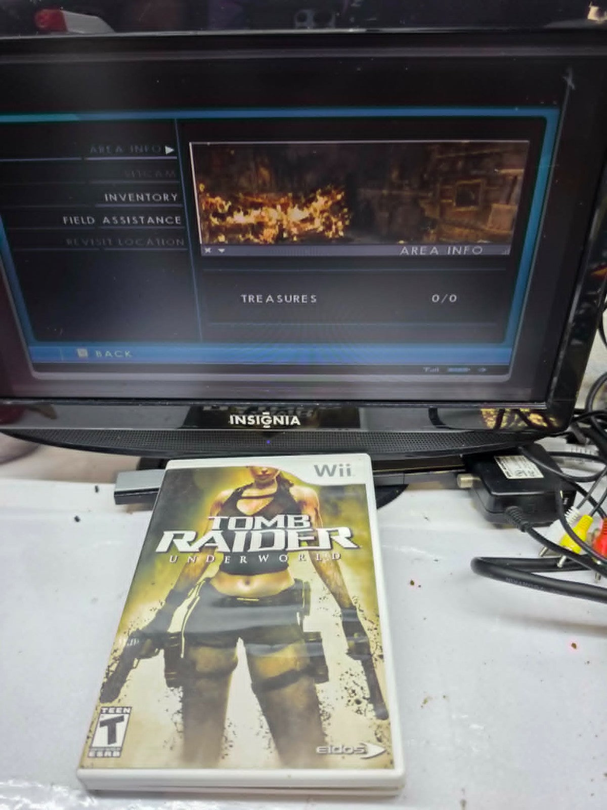 Tomb Raider: Underworld (Nintendo Wii, 2008) Game Case Manual - Tested - Read