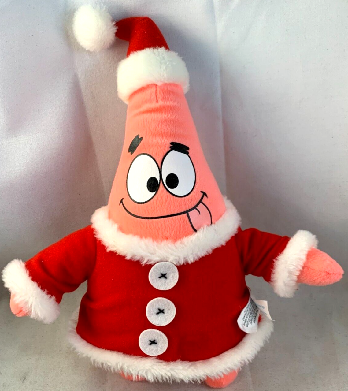 Nanco 2006 Spongebob Squarepants 12" Patrick Star Santa Suit Plush Viacom