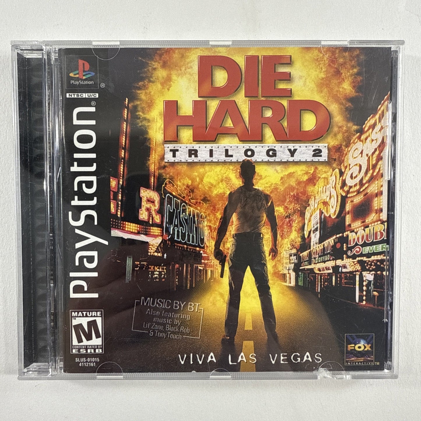 Die Hard Trilogy 2: Viva Las Vegas (PlayStation, 2000) Game Case Manual Reg.