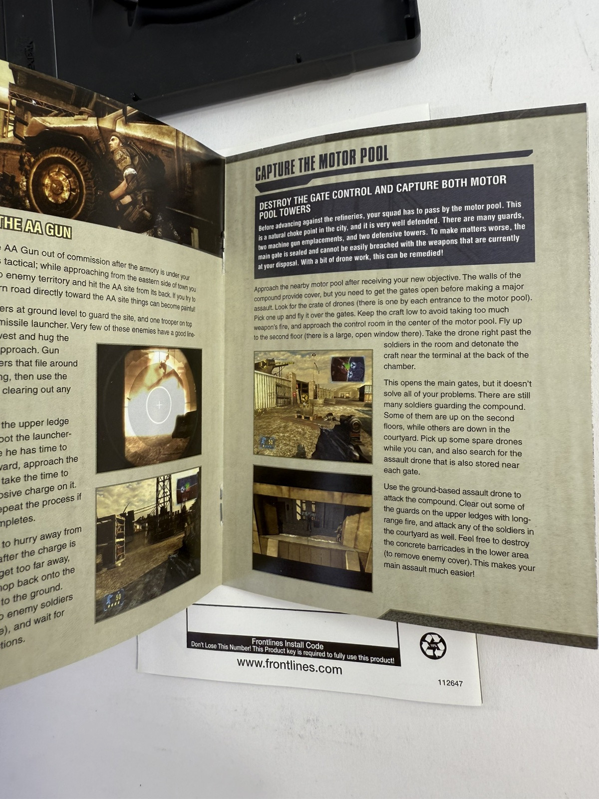 Frontlines: Fuel of War (PC, 2008) Game Discs, Case, Manual, Insert, Key