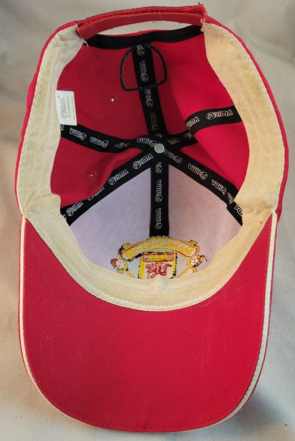 Prima Pripure Manchester United AIG Red/Gold Embroidered Adjustable Hat